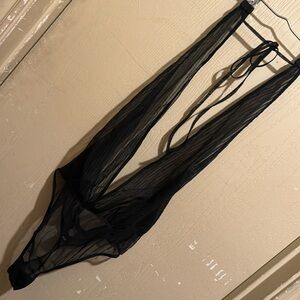 VS sheer thong bodysuit sz S